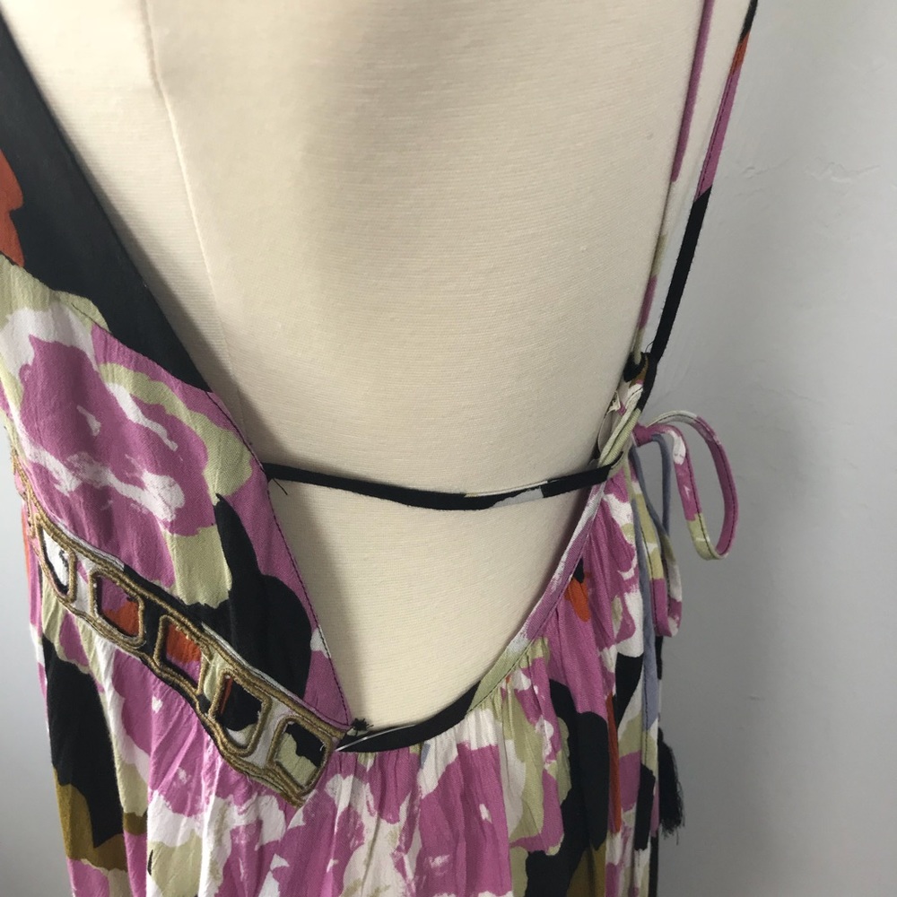 Free People Sweet Lucy Mini Dress Floral Coal NWT - Picture 6 of 8